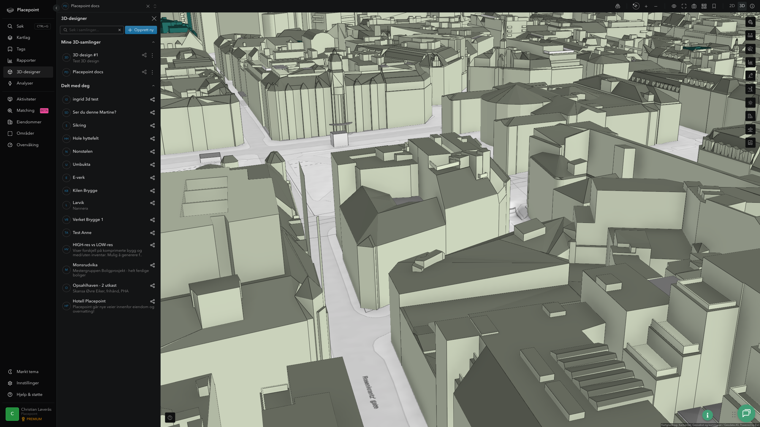 3D-designer – listevisning