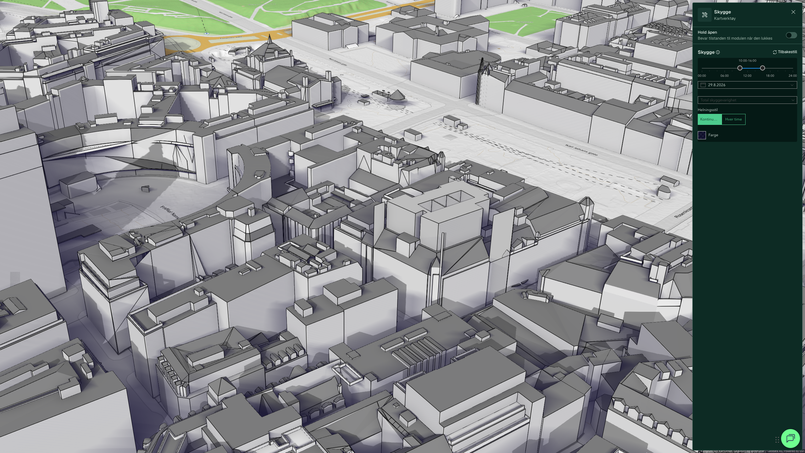 Skygge-analyse i 3D