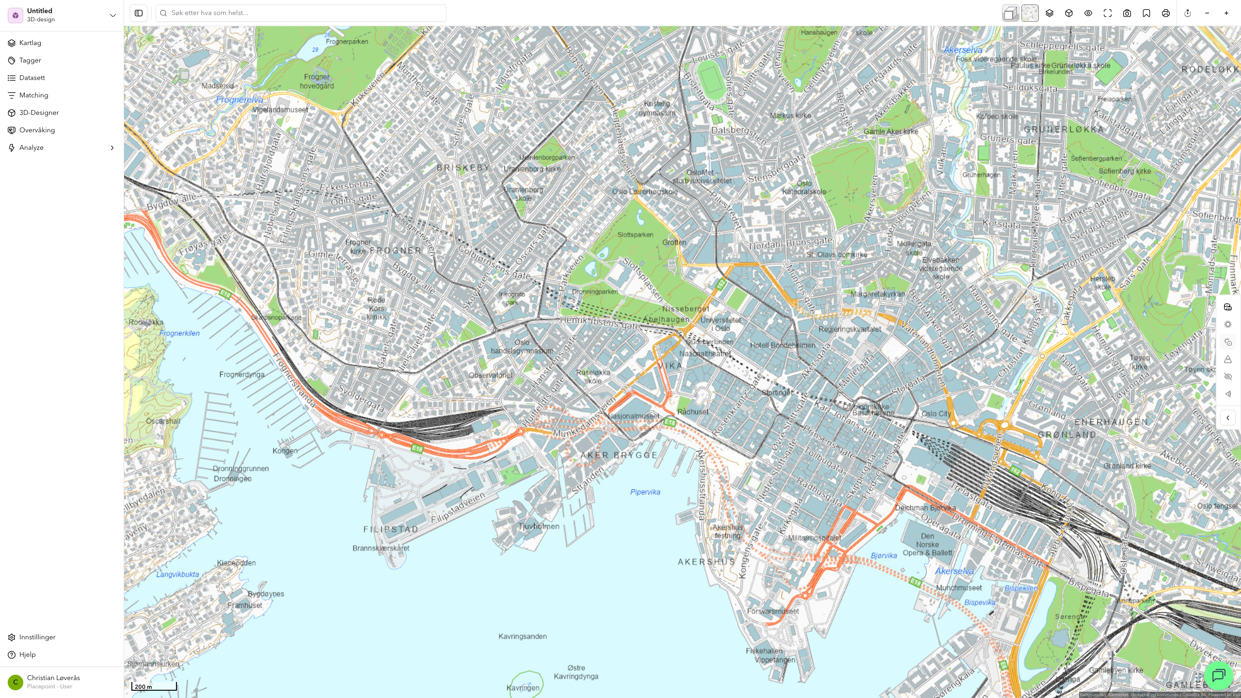 Skygge-analyse i 3D