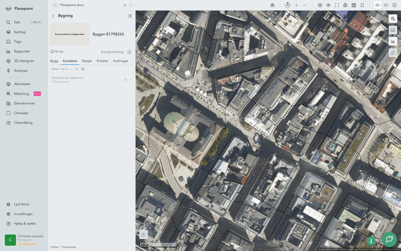 Bygningspanel - Kontakter