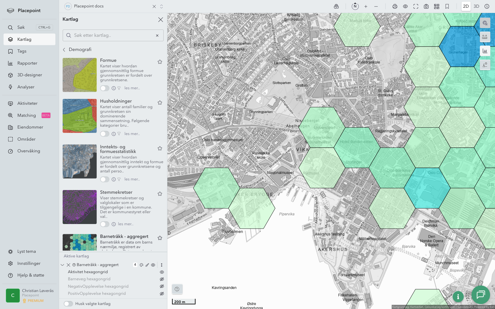 Barnetråkk - aggregert