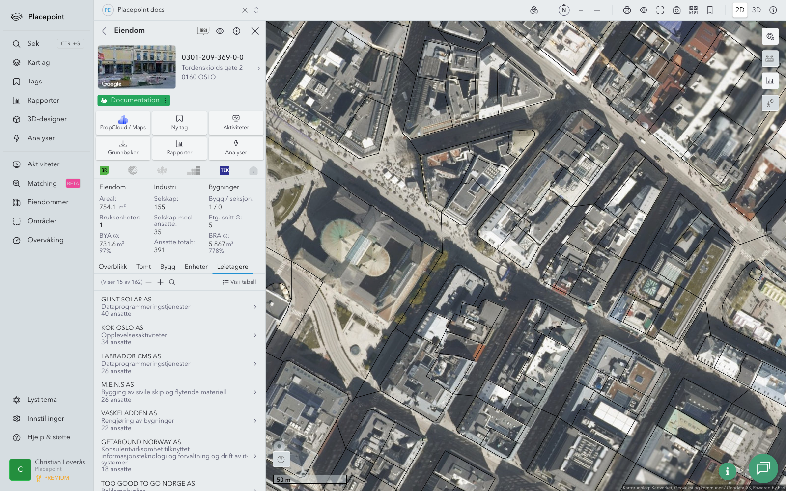 Eiendomspanel – Leietagere-fanen