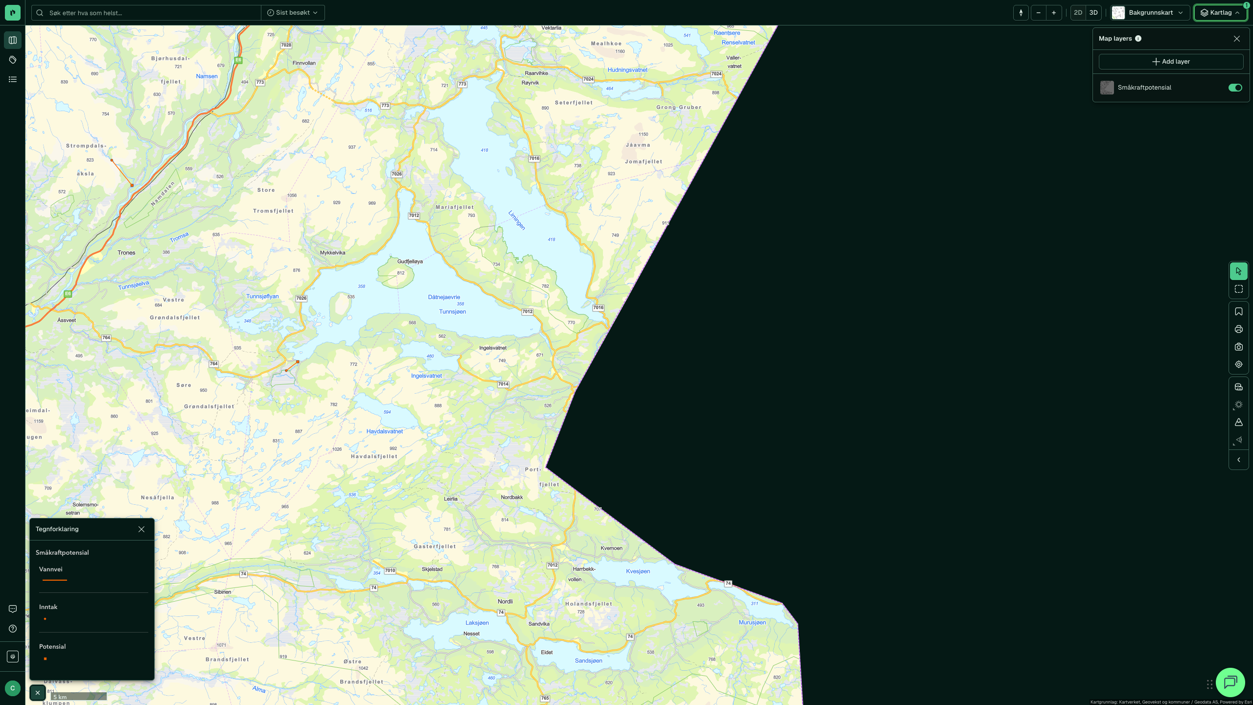 Småkraftpotensial i Placepoint