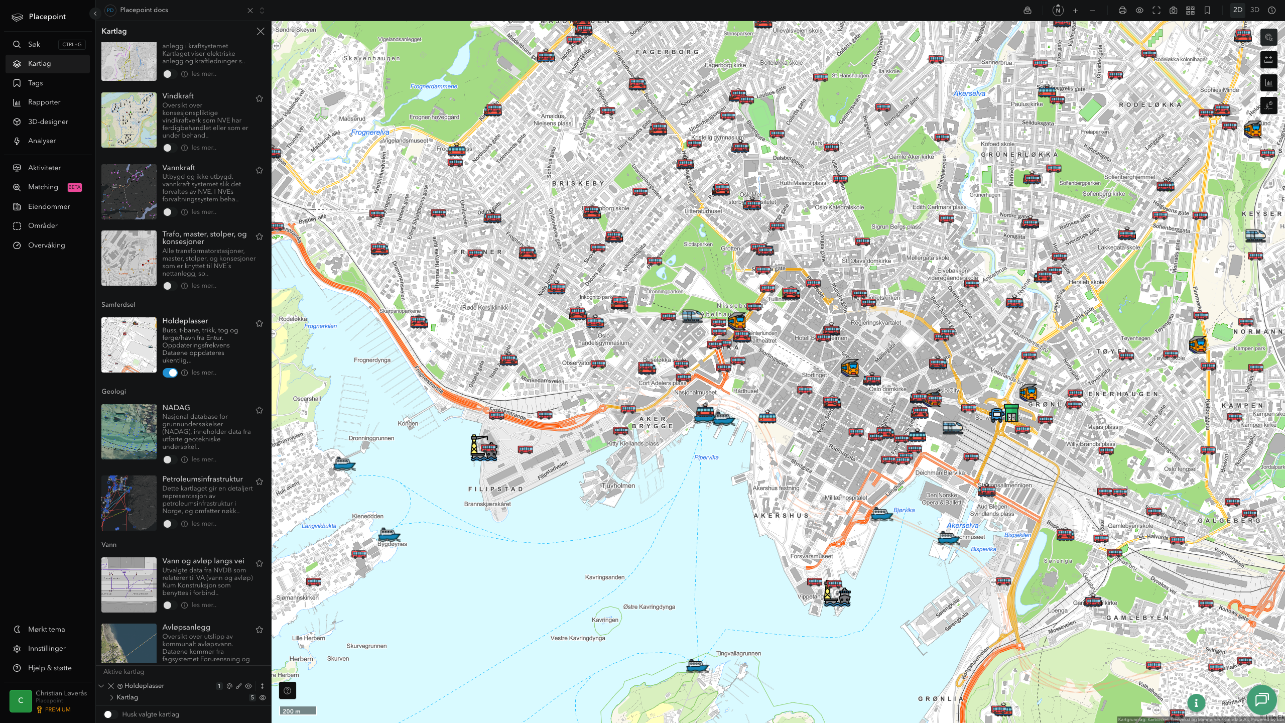 Infrastruktur i Placepoint