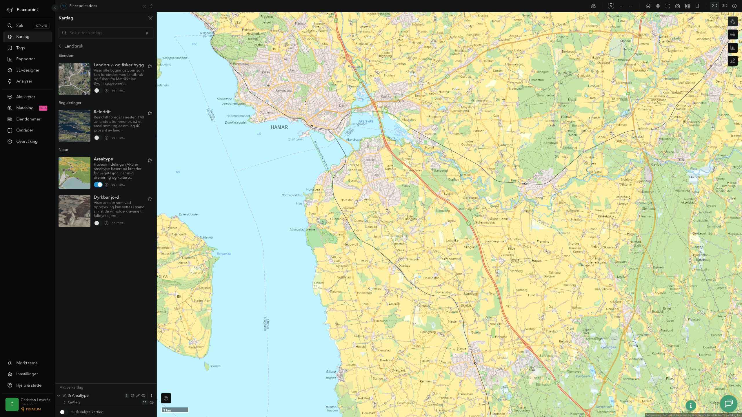 Landbruk i Placepoint