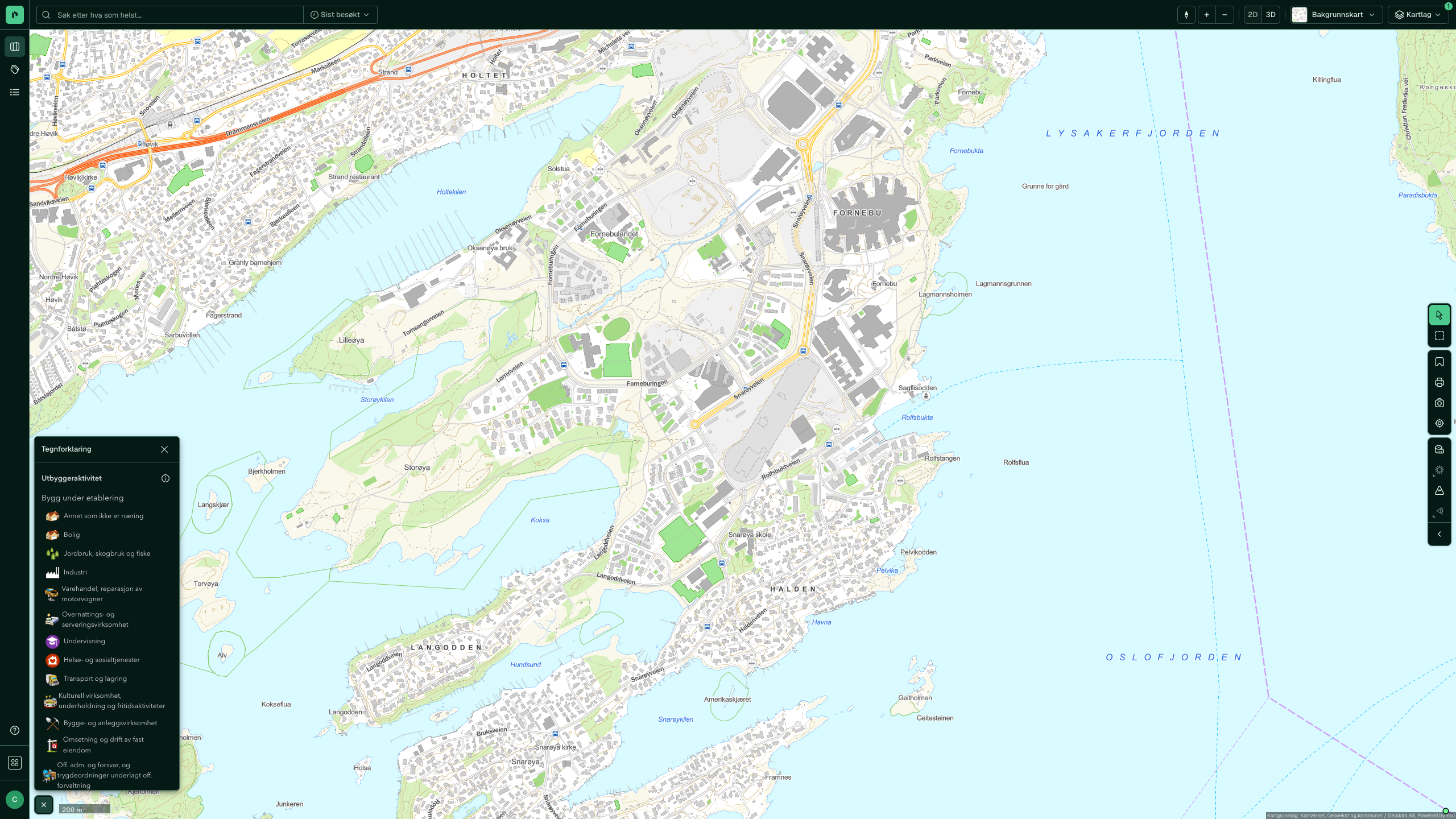 Utbyggeraktivitet rundt Fornebu