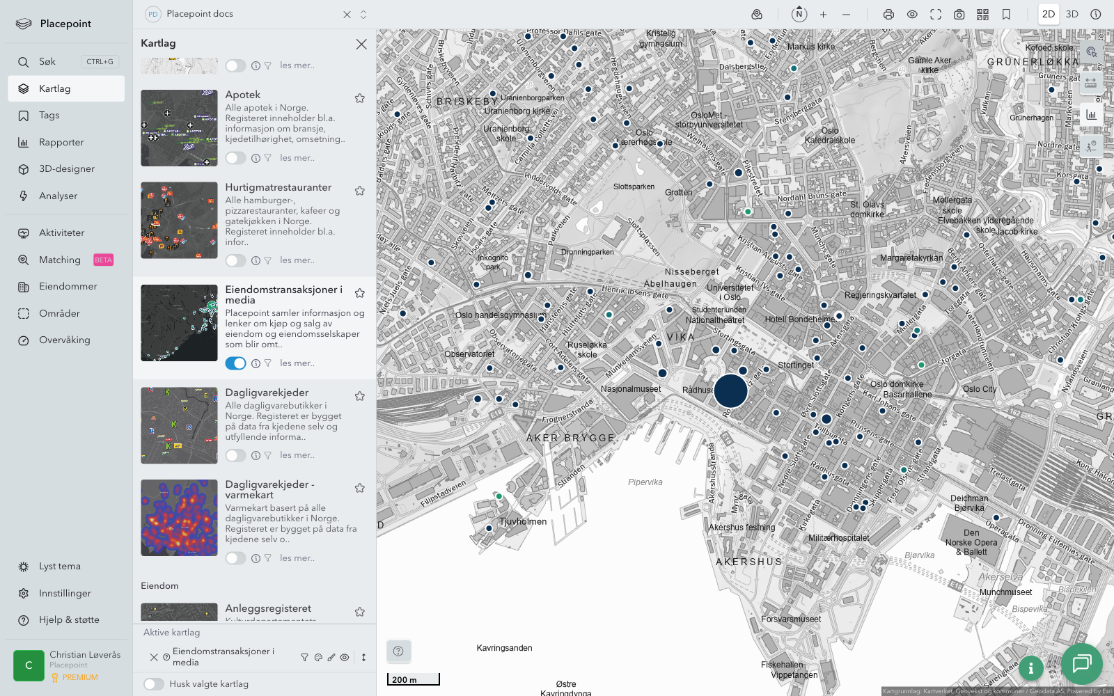 Eiendomstransaksjoner i media