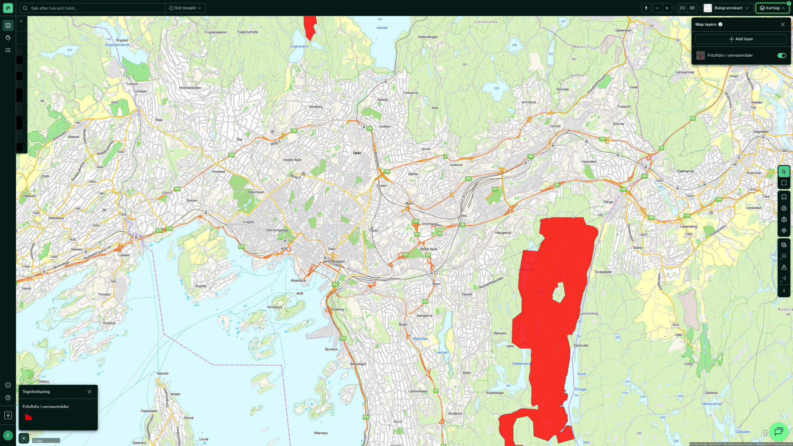 Friluftsliv i verneområder i Placepoint