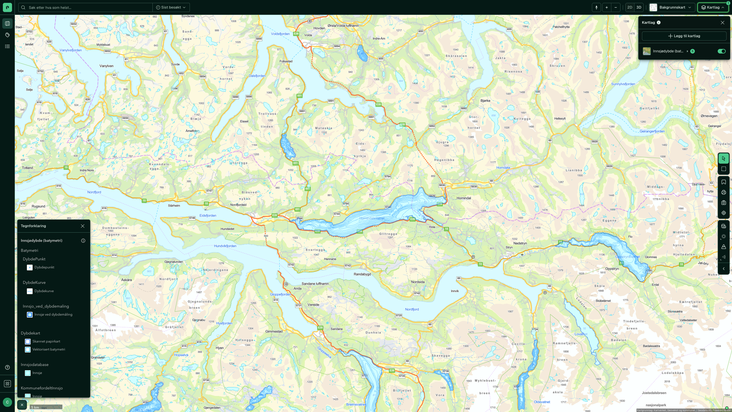 Innsjødybde (batymetri)