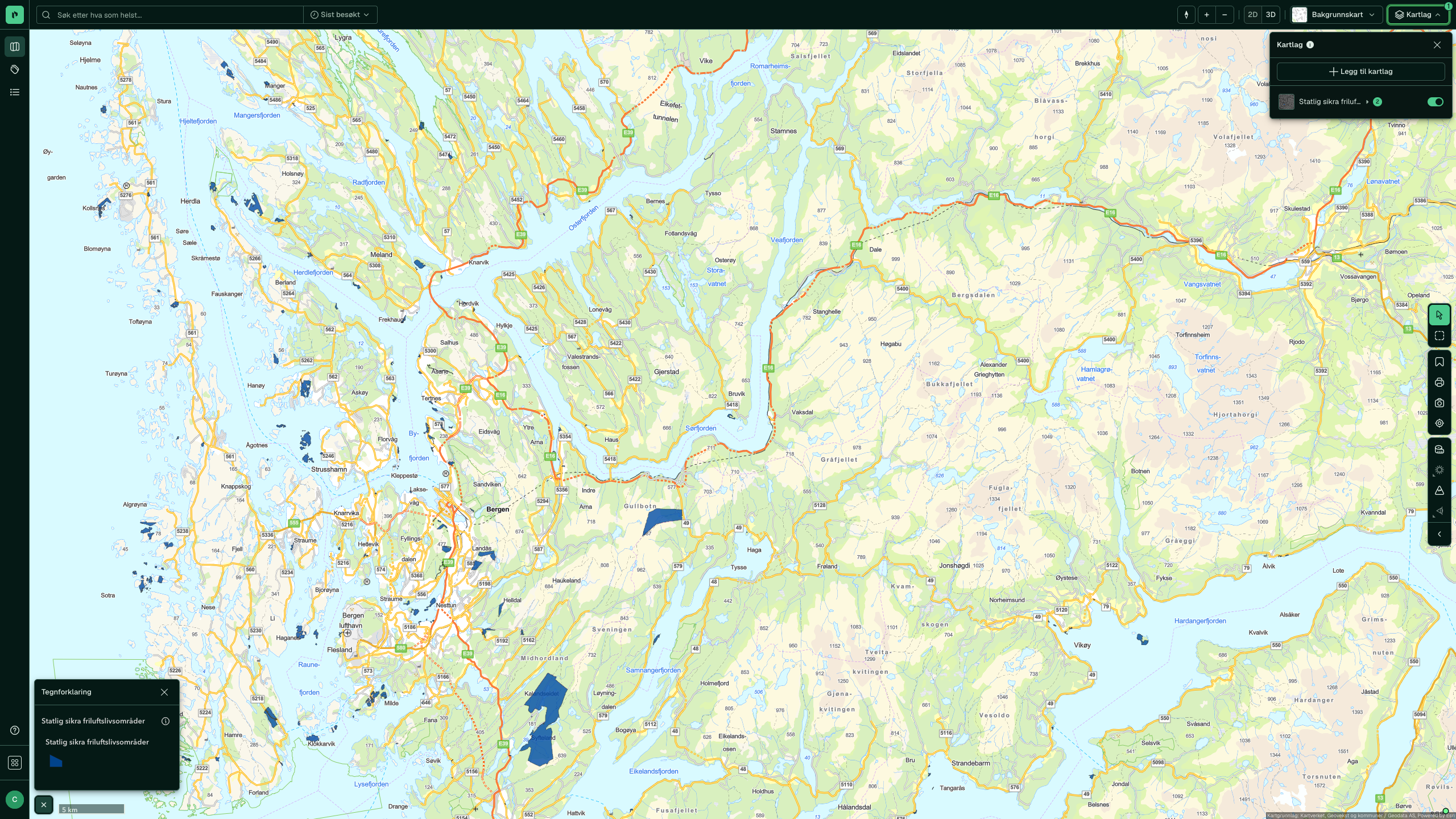 Statlig sikra friluftslivsområder