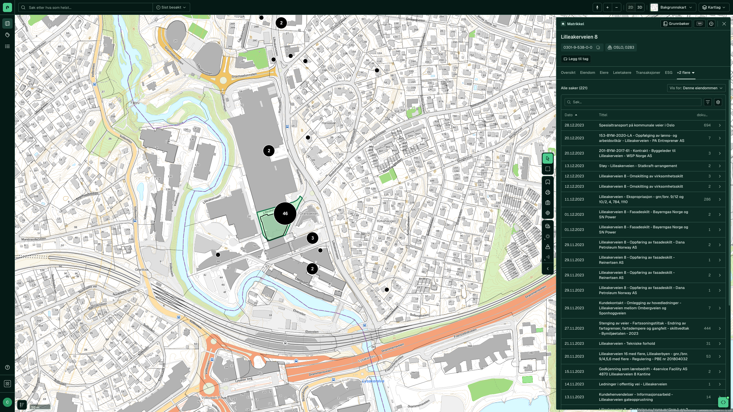 Offentlige saker for Lilleakerveien 8: 355 saker fra Oslo kommunes arkiv, med dato, tittel og antall dokumenter