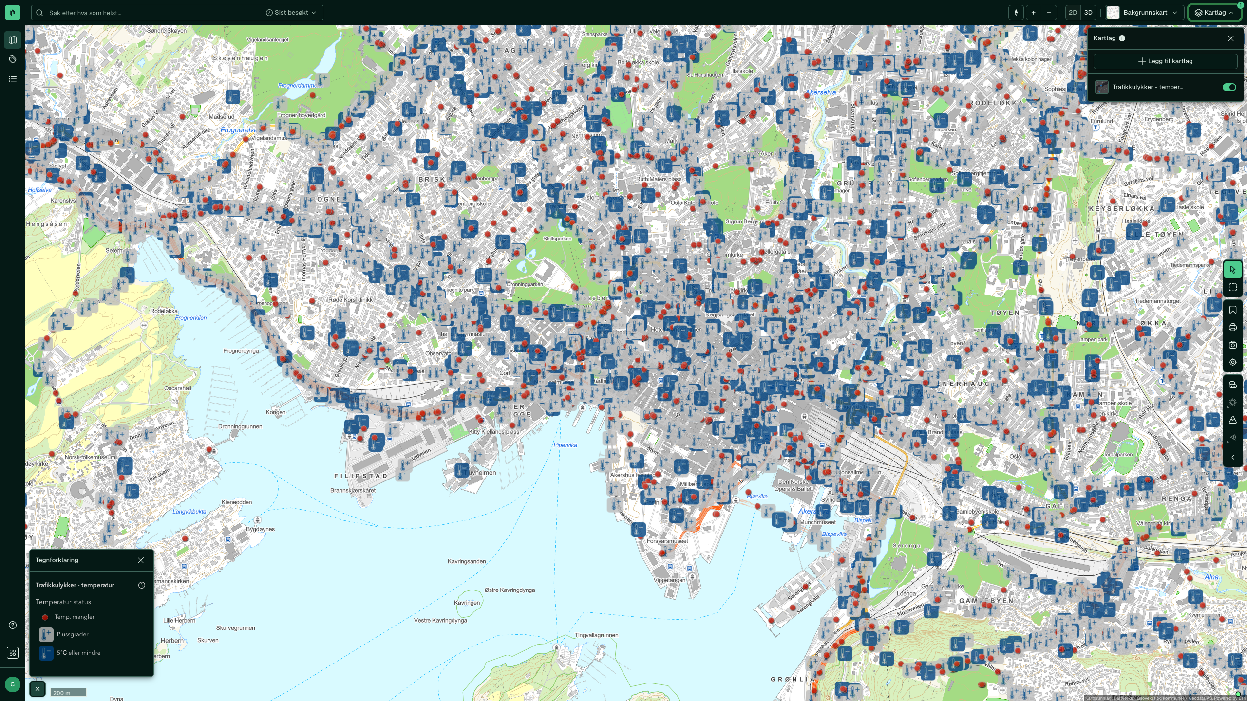 Trafikkulykker - temperatur