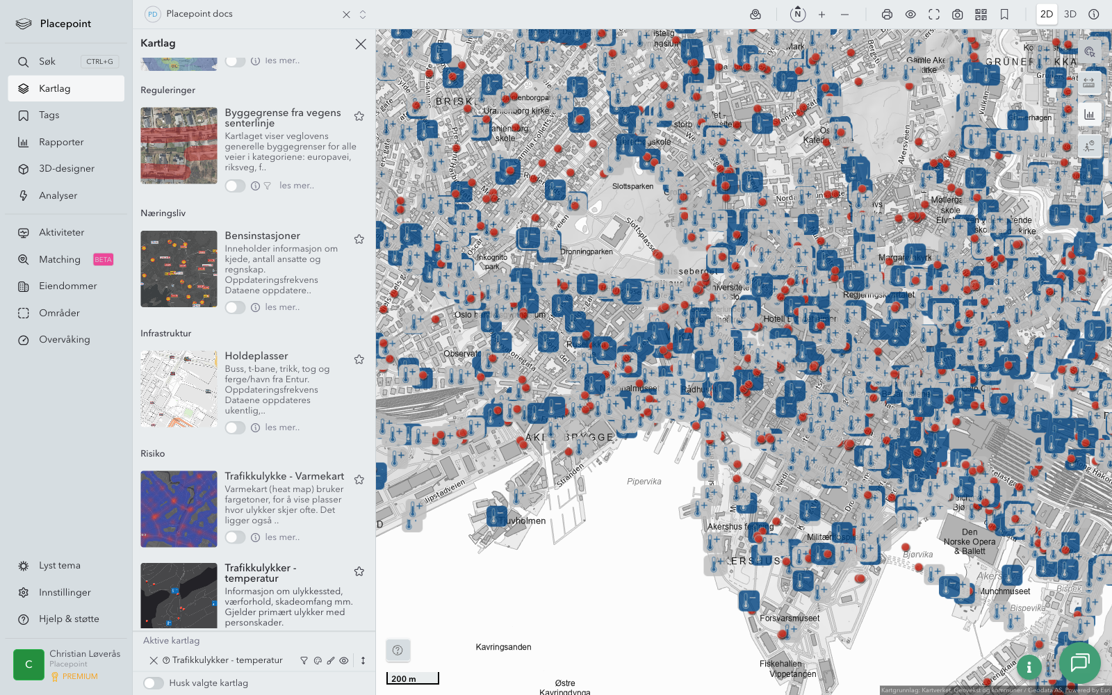 Trafikkulykker - temperatur