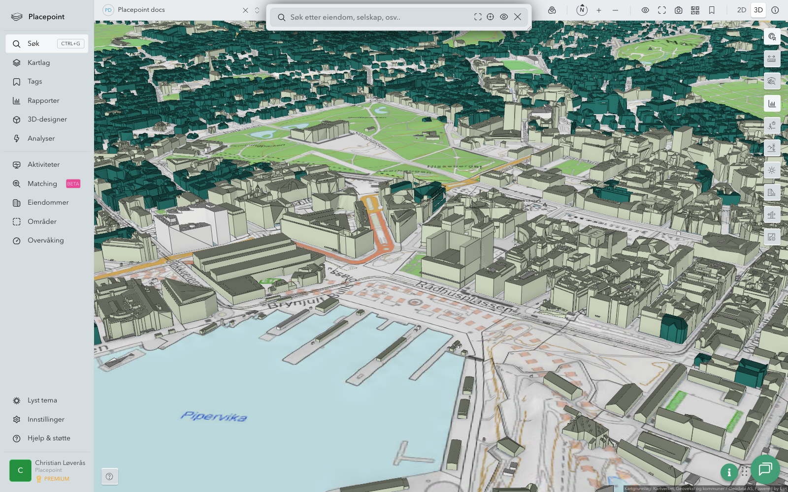 Søk – åpent søkefelt