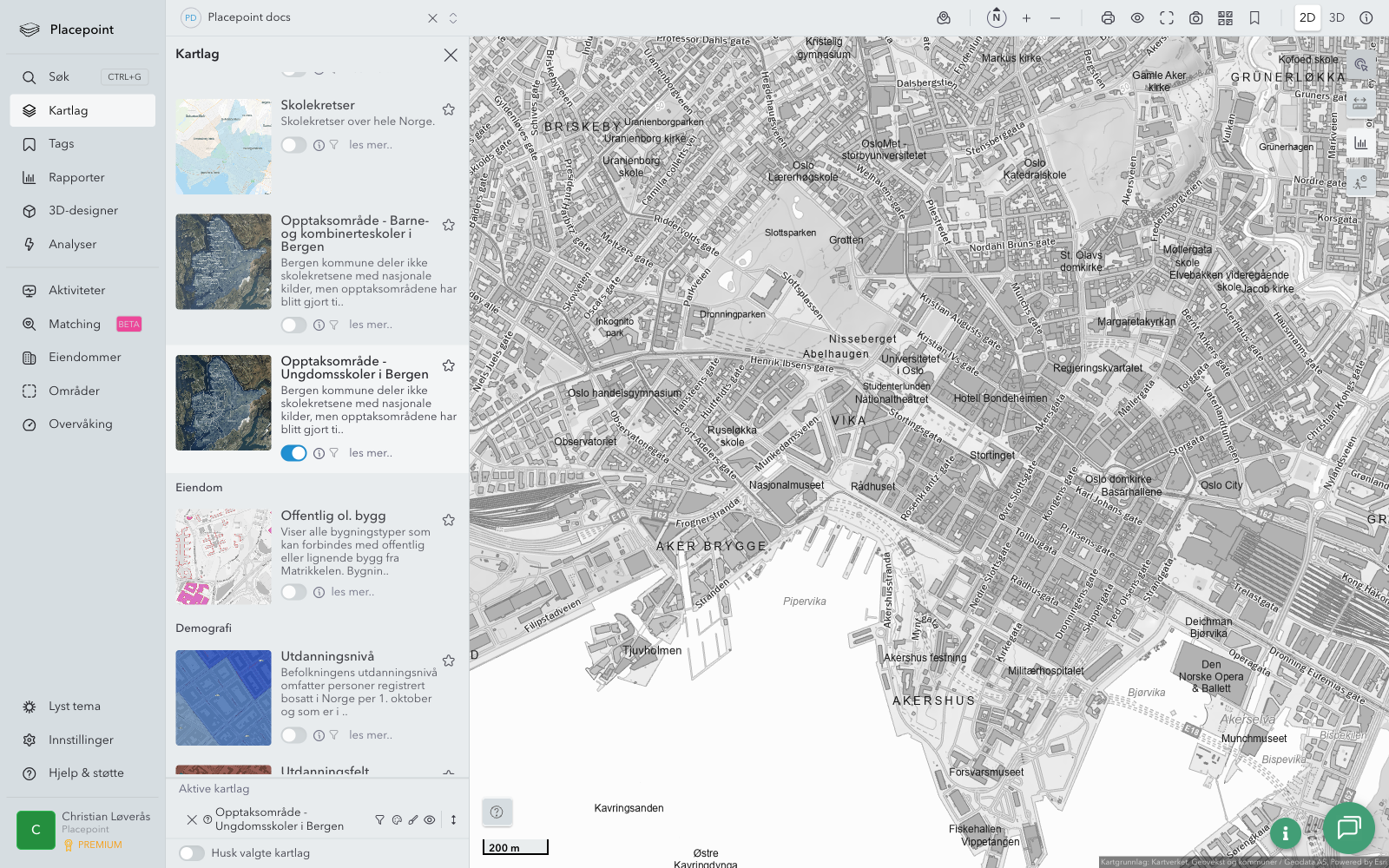 Opptaksområde - Ungdomsskoler i Bergen