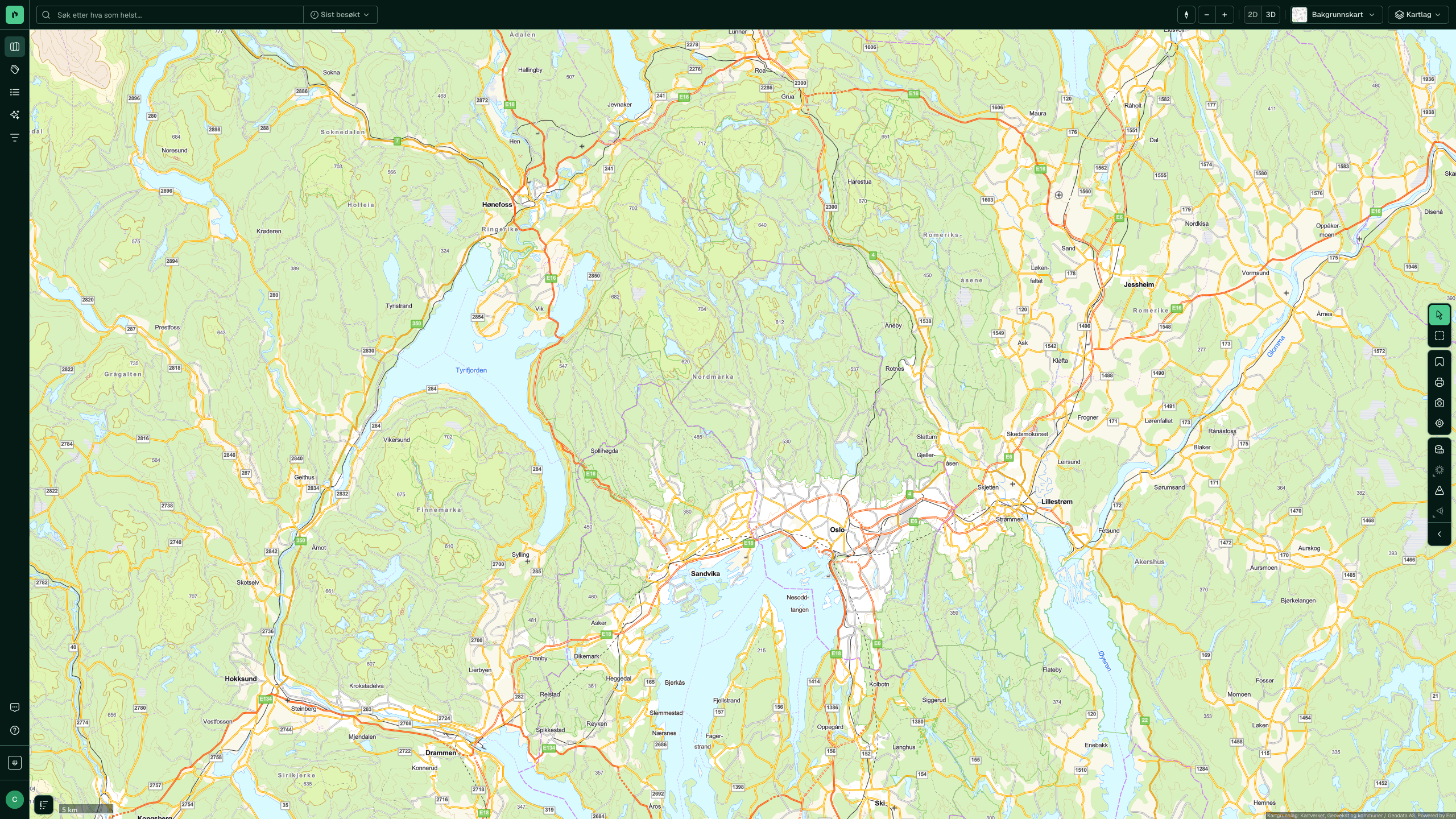 Oslo på fylkesnivå