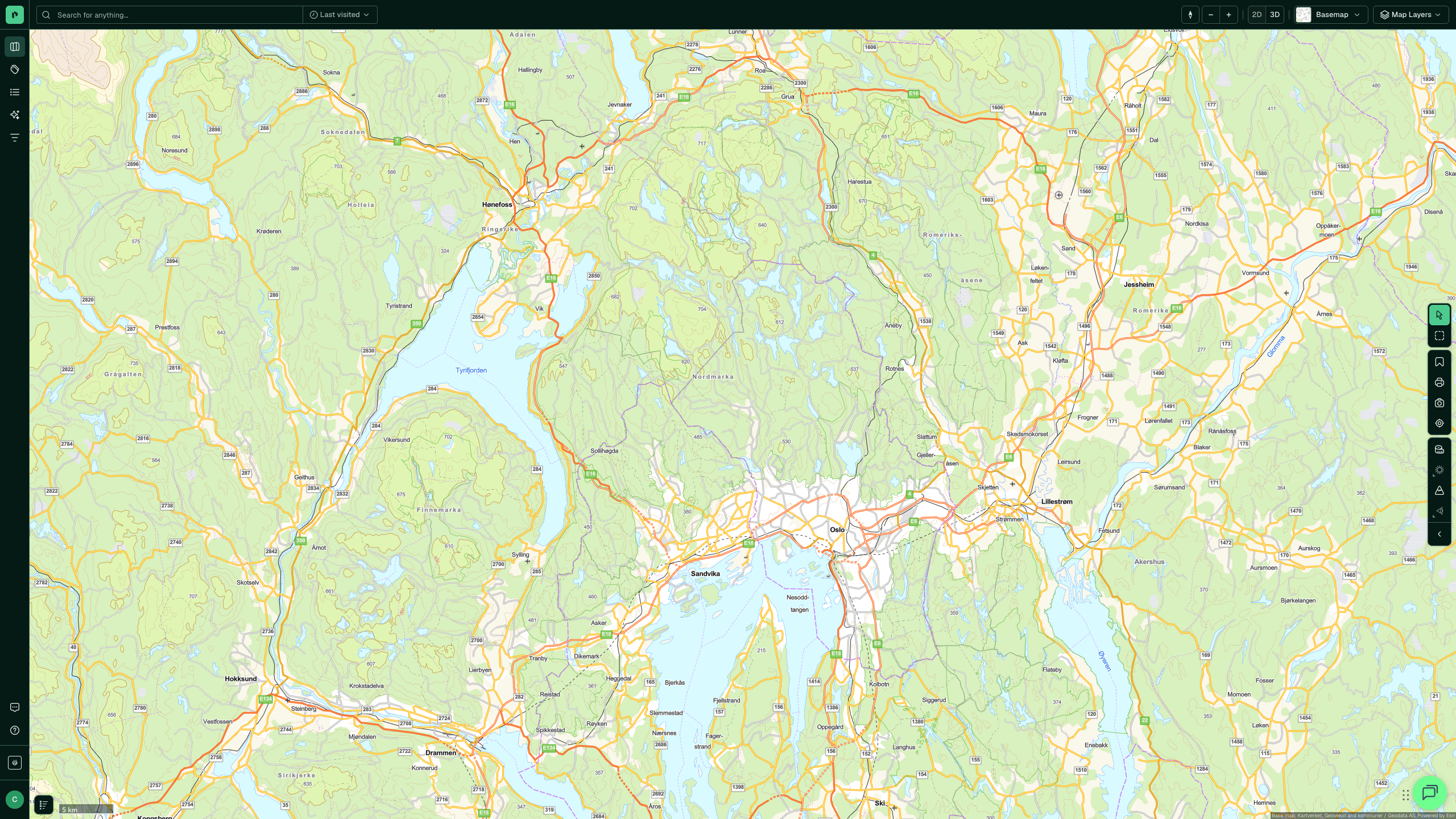 Oslo at county level