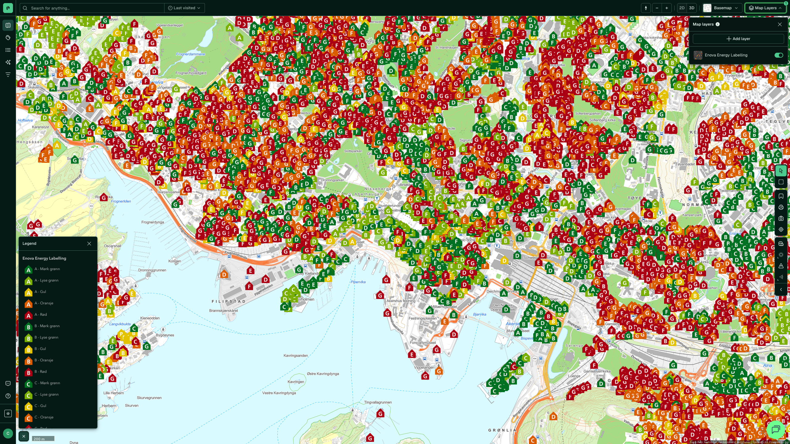 Energy Label in Placepoint