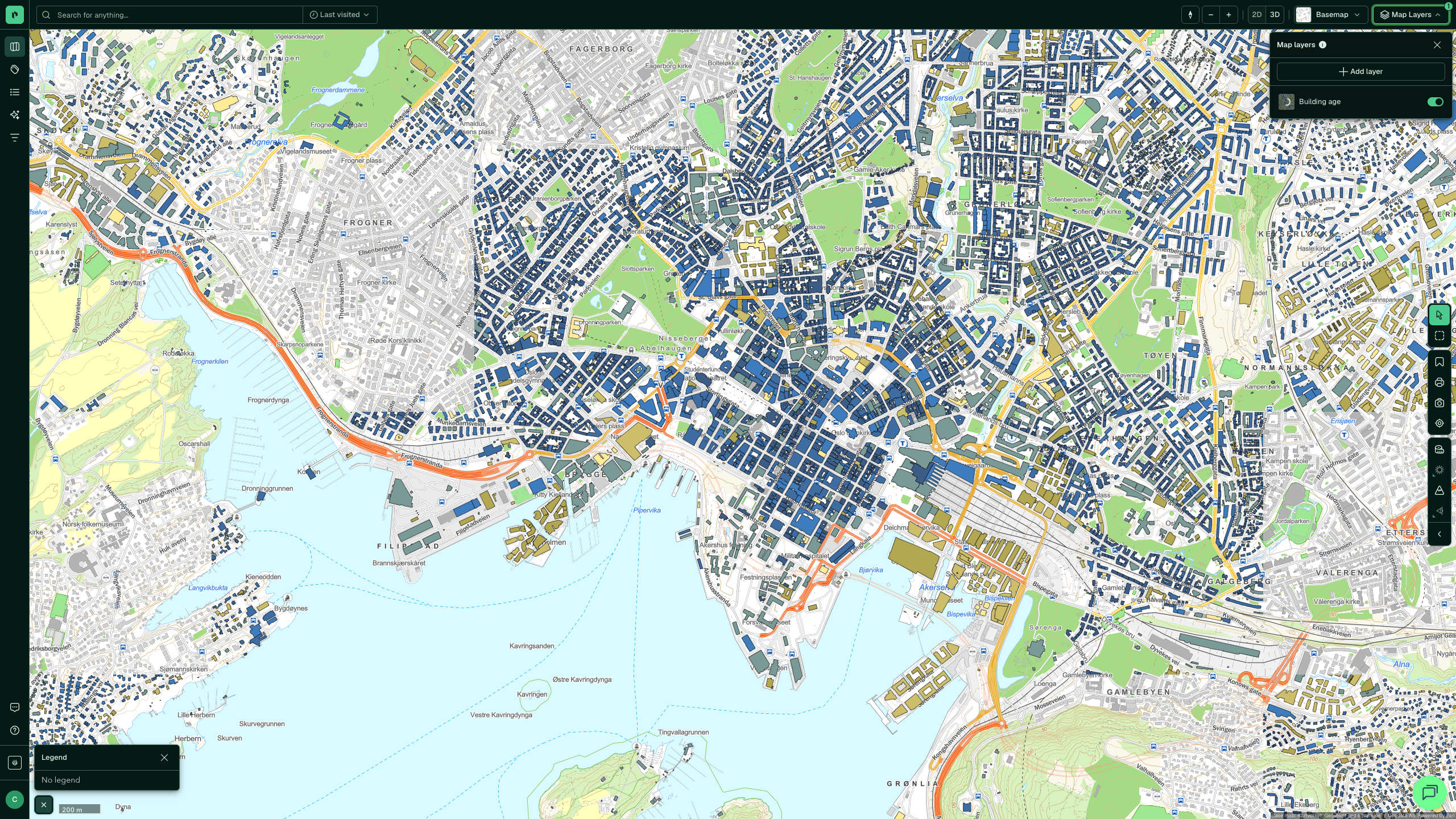 Building age in Placepoint