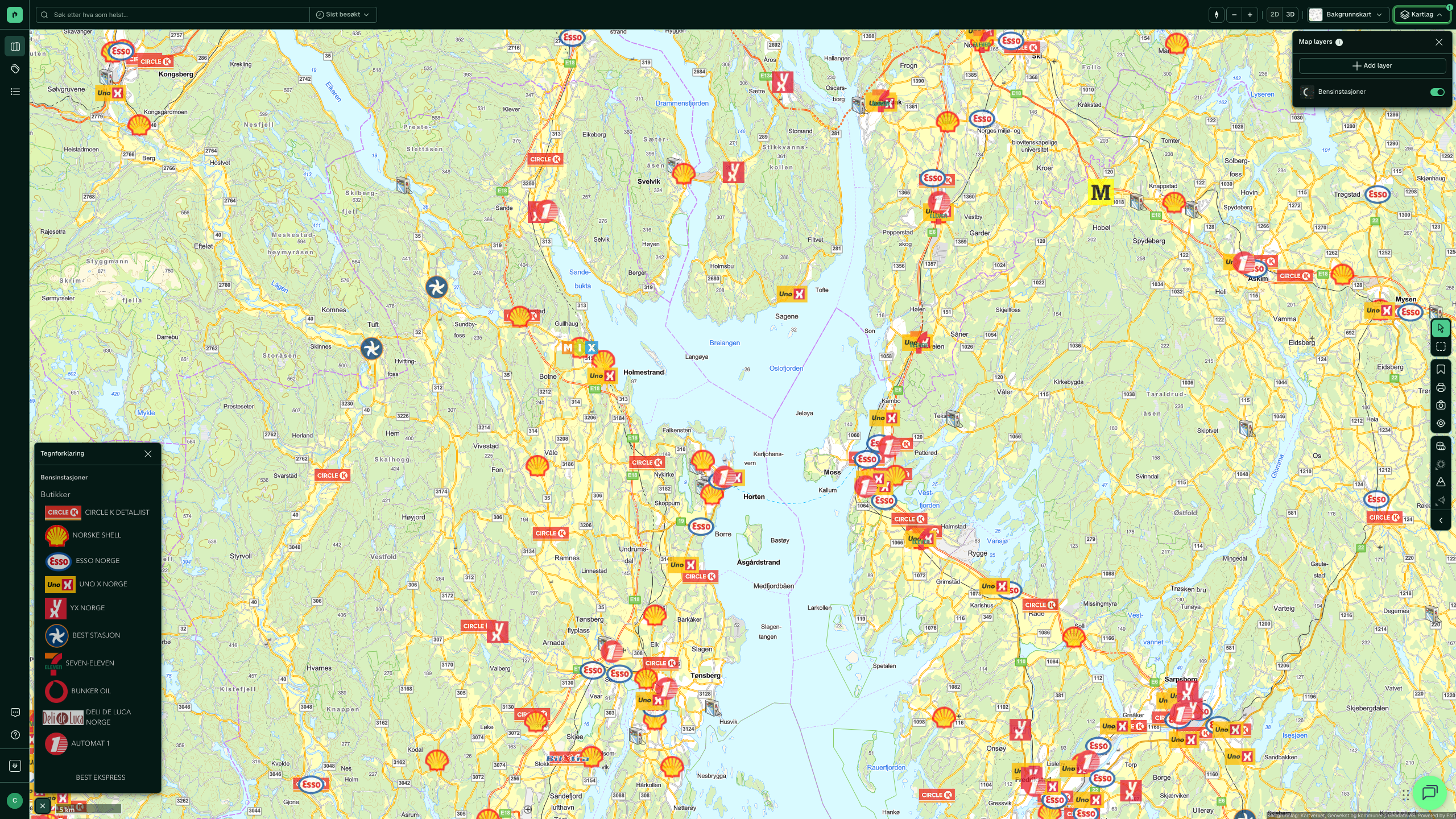 Fuel stations