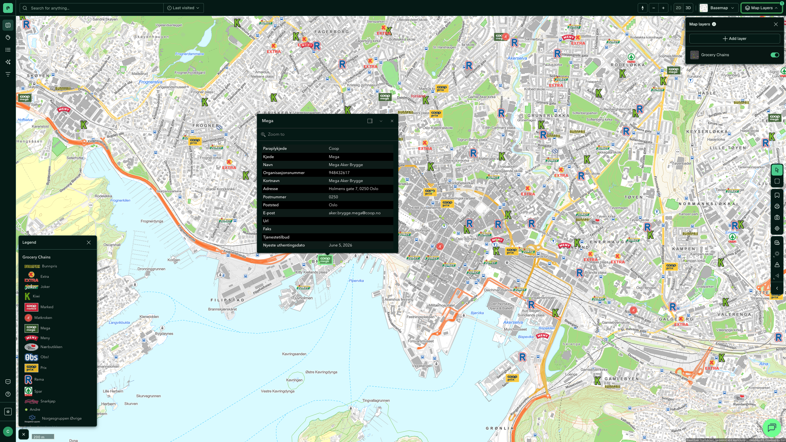 Grocery Chains: click on the map
