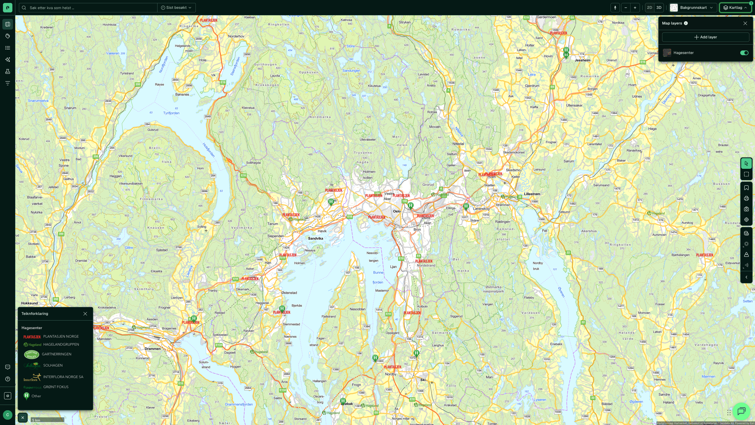 Hagesenter i Placepoint
