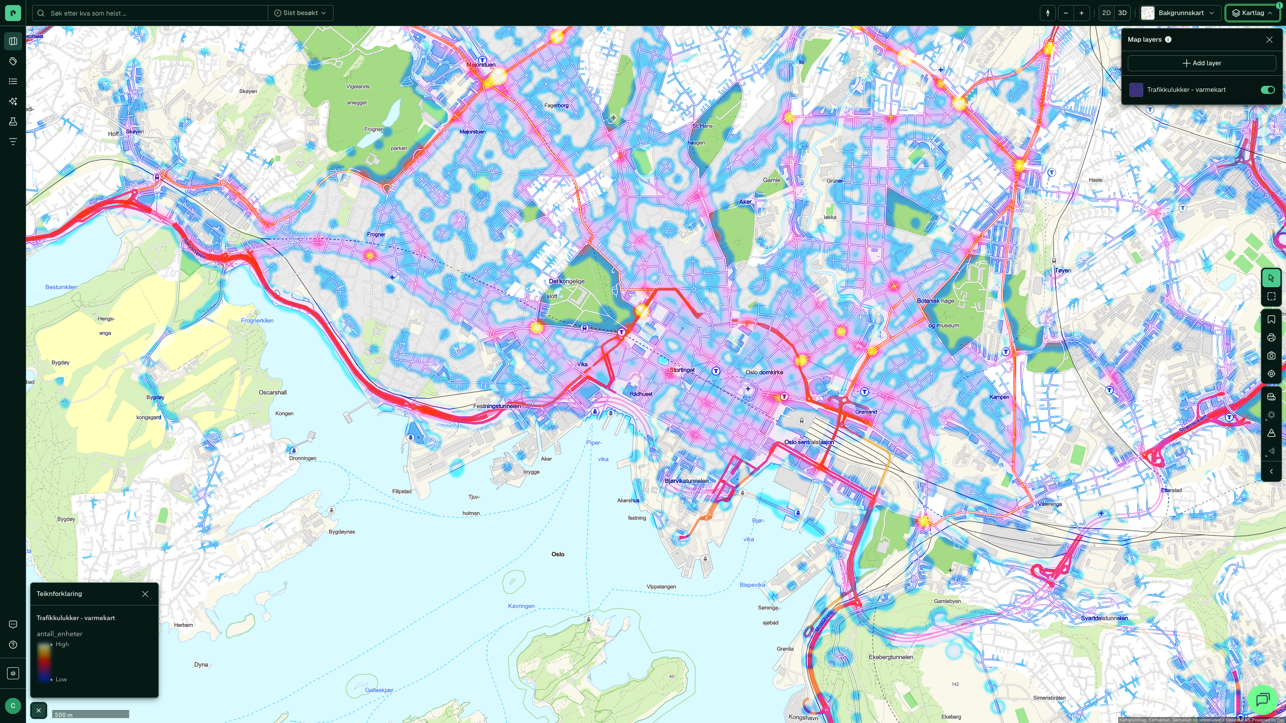 Trafikkulukker i Placepoint