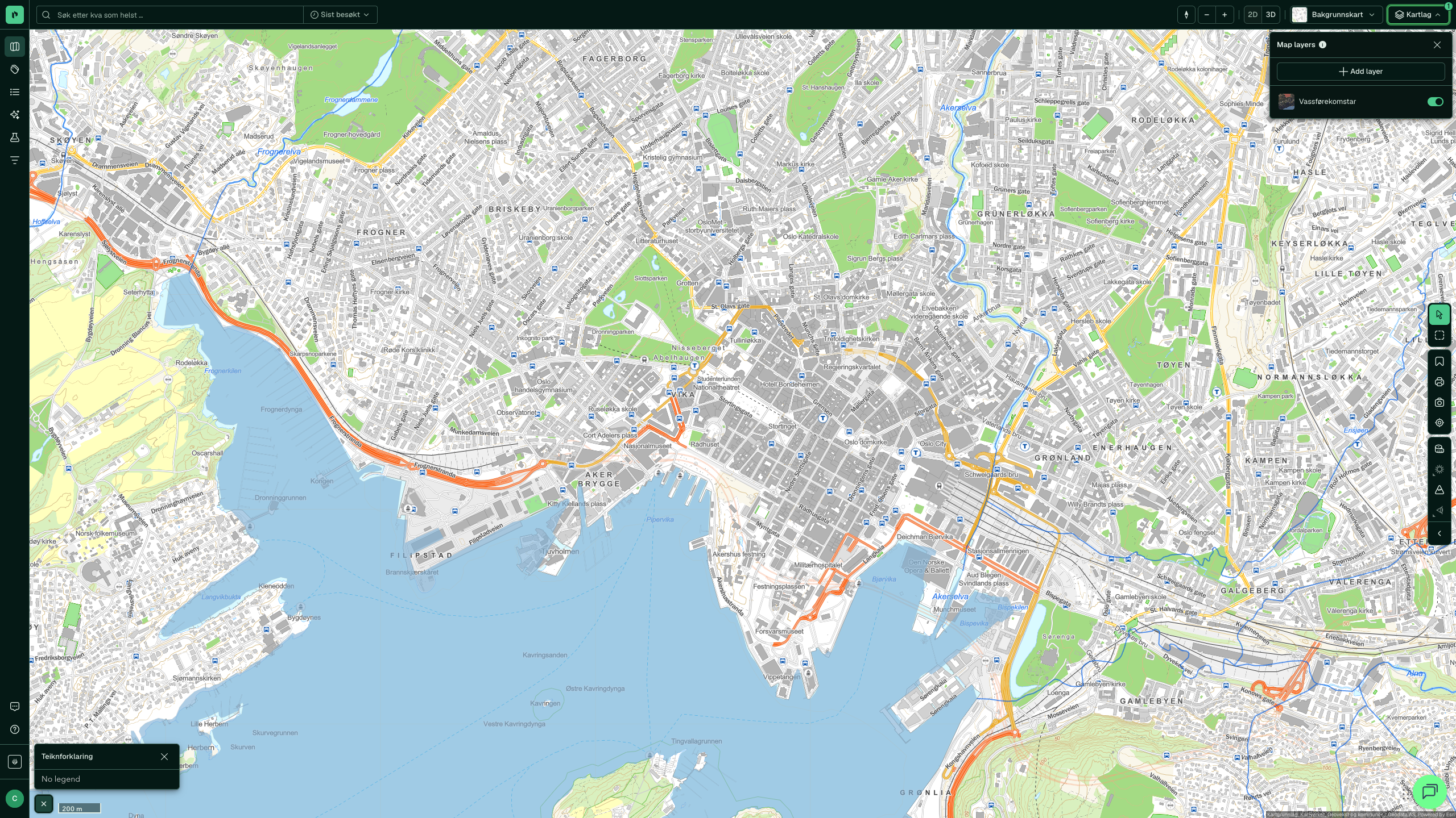 Vassførekomstar i Placepoint