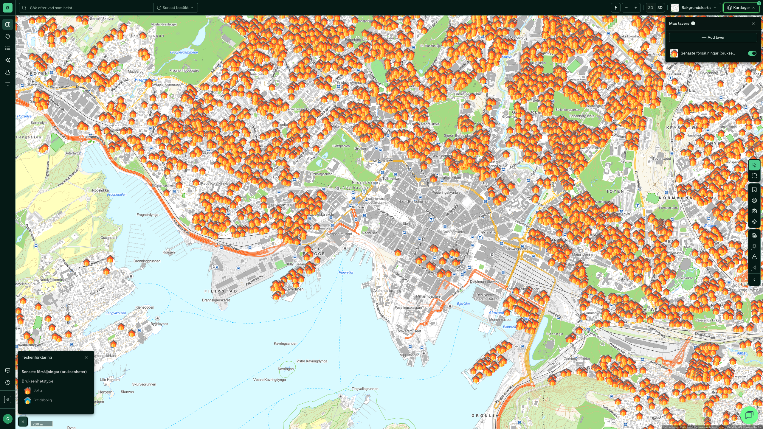 Senaste försäljningar (bruksenheter) i Placepoint