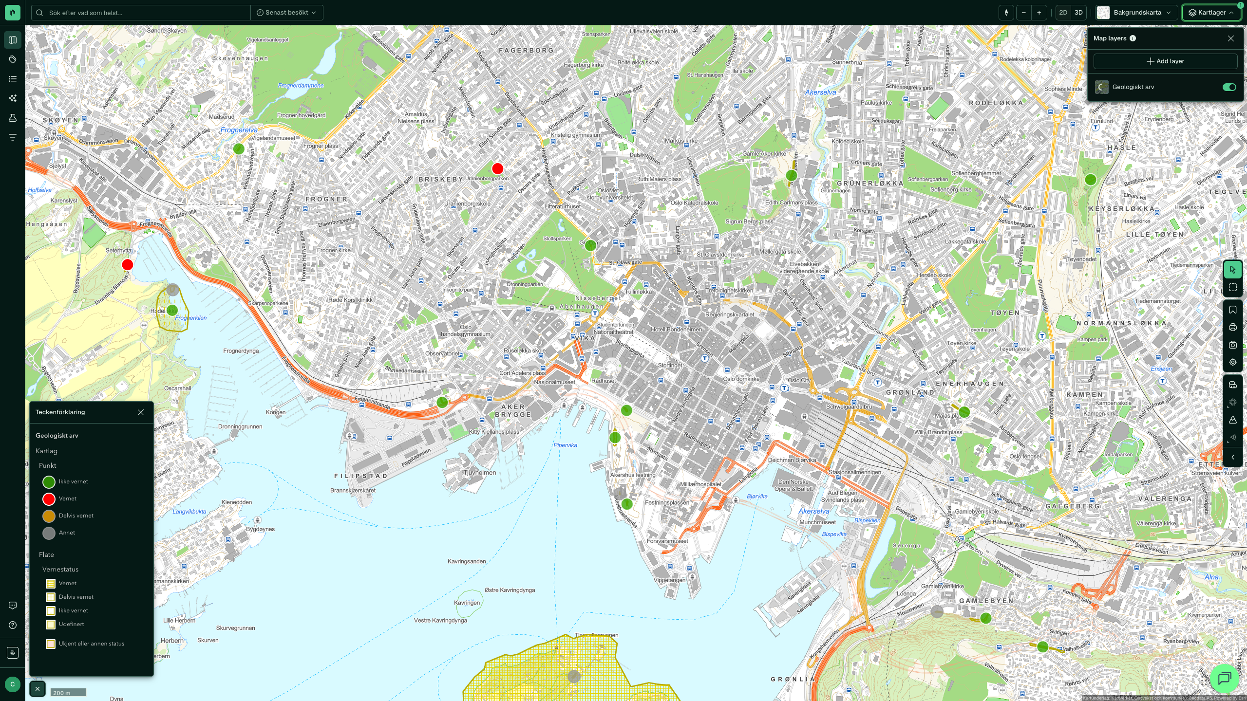 Geologiskt arv i Placepoint