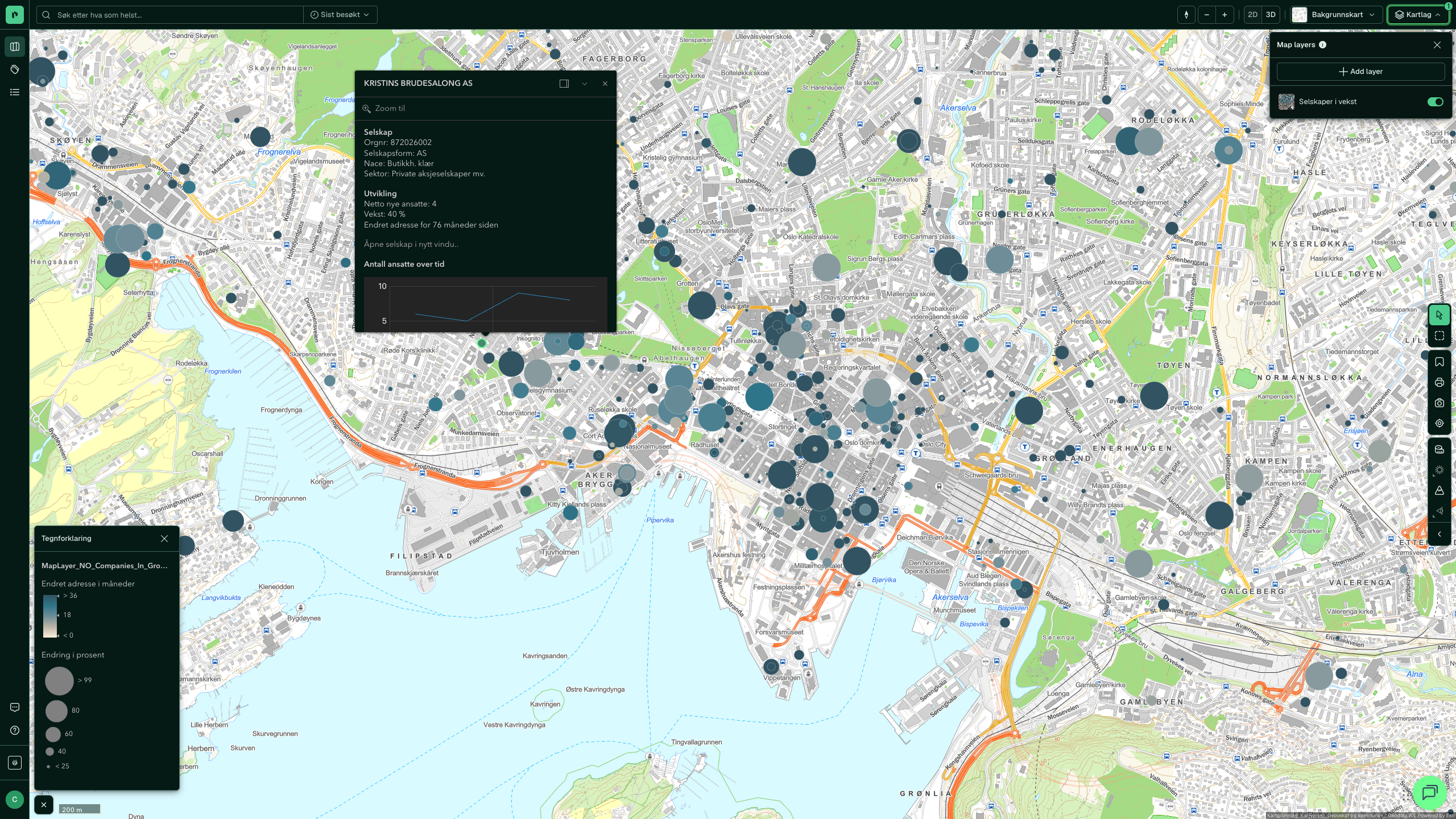 Växande företag: klicka i kartan