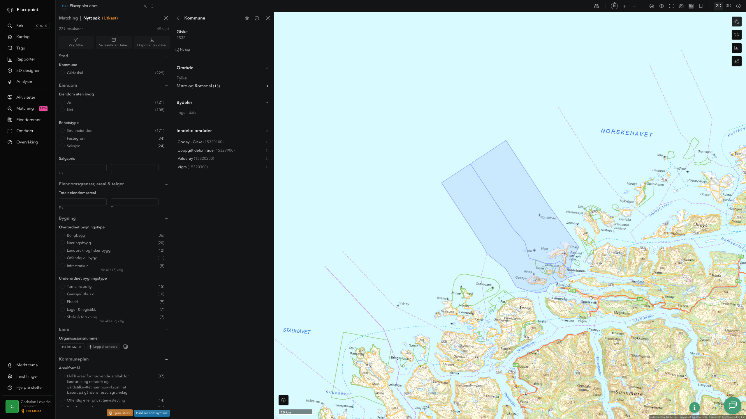 Giske kommune i Placepoint